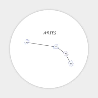 Aries Zodiac horoscope Constellation Sticker flower Magnet